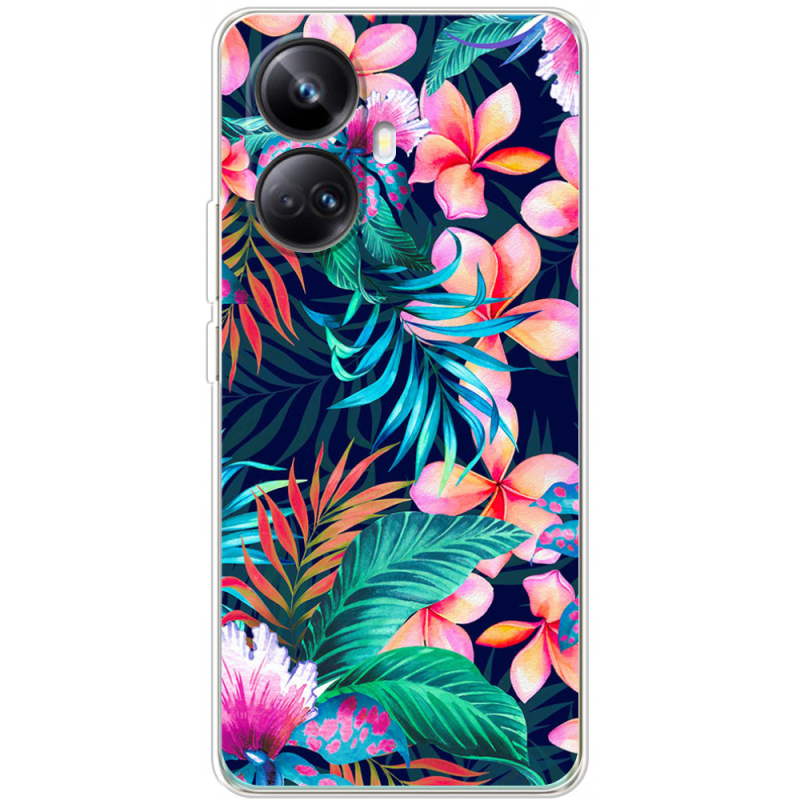 Чехол BoxFace Realme 10 Pro Plus flowers in the tropics