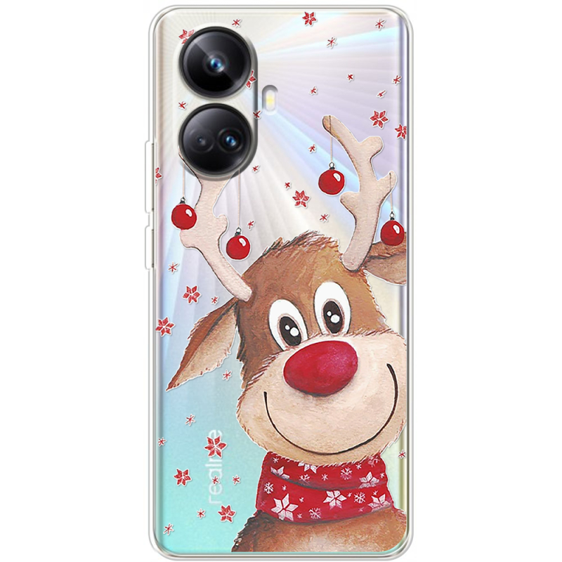 Прозрачный чехол BoxFace Realme 10 Pro Plus Winter Deer