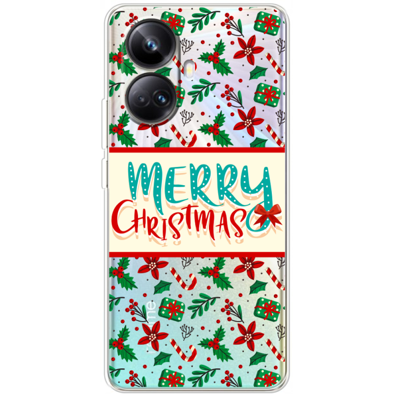 Прозрачный чехол BoxFace Realme 10 Pro Plus Vintage Christmas Pattern