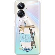 Прозрачный чехол BoxFace Realme 10 Pro Plus Segull in Cofee Pool