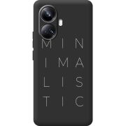 Черный чехол BoxFace Realme 10 Pro Plus Minimalistic