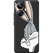 Черный чехол BoxFace Realme 10 Pro Plus Lucky Rabbit