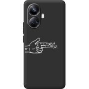 Черный чехол BoxFace Realme 10 Pro Plus Pew Pew