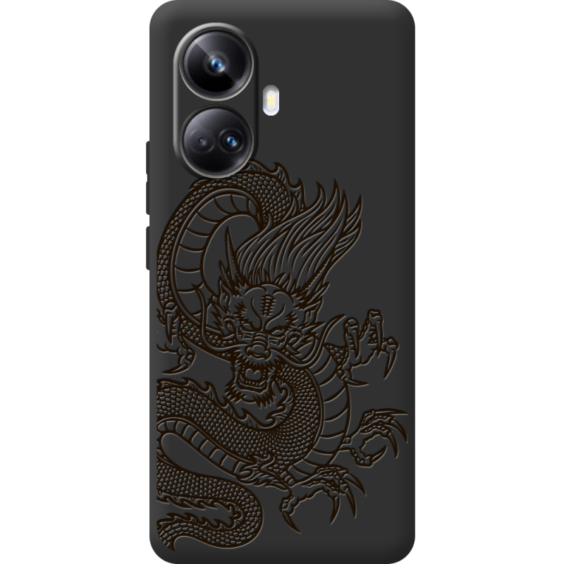 Черный чехол BoxFace Realme 10 Pro Plus Chinese Dragon