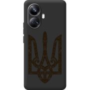 Черный чехол BoxFace Realme 10 Pro Plus Ukrainian Trident