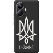 Черный чехол BoxFace Realme 10 Pro Plus Тризуб монограмма ukraine