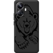 Черный чехол BoxFace Realme 10 Pro Plus Grizzly Bear