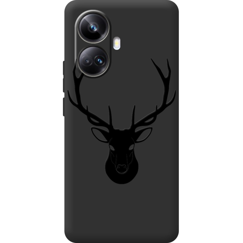 Черный чехол BoxFace Realme 10 Pro Plus Deer