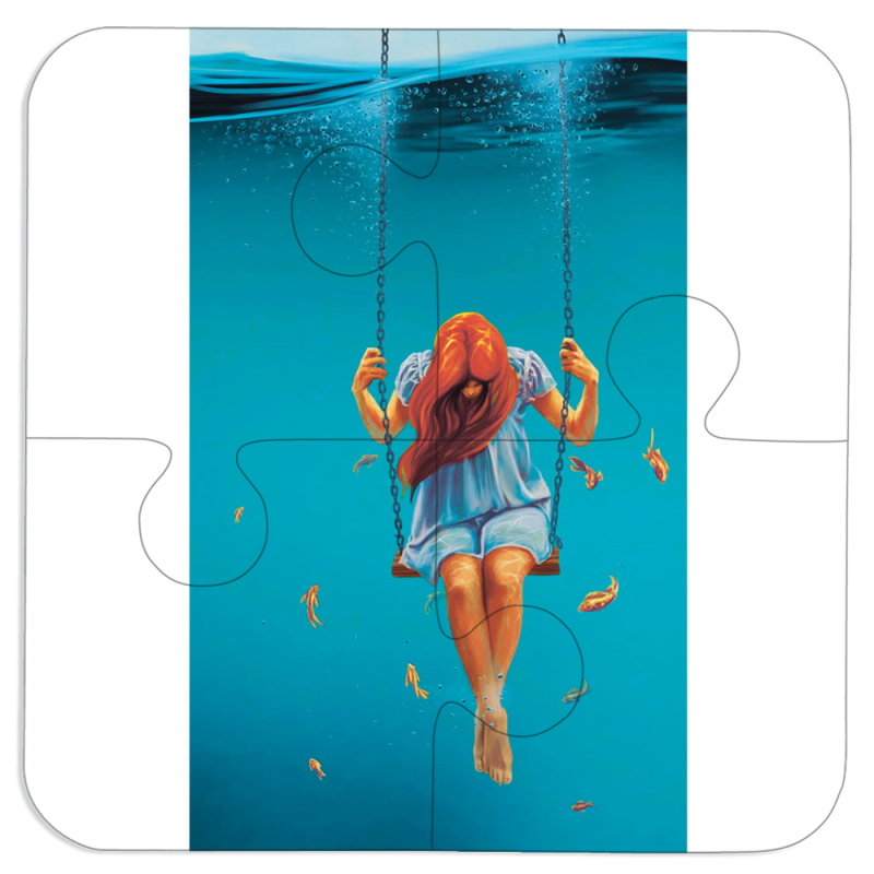 Магнитные фотопазлы 100 на 100 Girl In The Sea