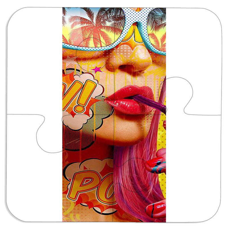 Магнитные фотопазлы 100 на 100 Yellow Girl Pop Art