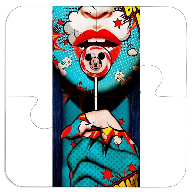 Магнитные фотопазлы 100 на 100 Girl Pop Art