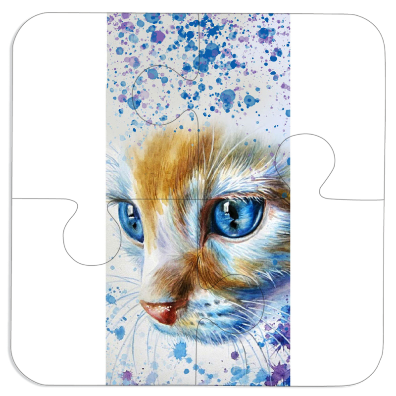 Магнитные фотопазлы 100 на 100 Голубоглазый Кот