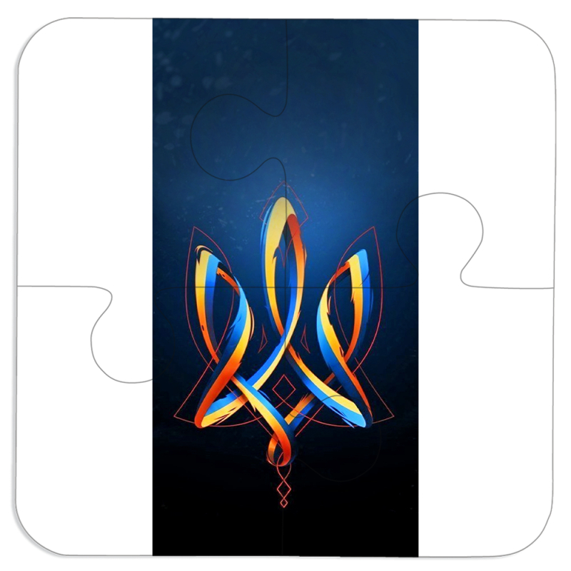 Магнитные фотопазлы 100 на 100 Ukrainian Emblem