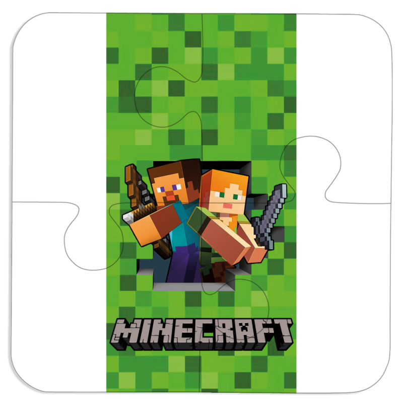 Магнитные фотопазлы 100 на 100 Майнкрафт Стів і Алекс