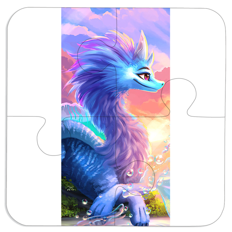 Магнитные фотопазлы 100 на 100 Дракон Сісу