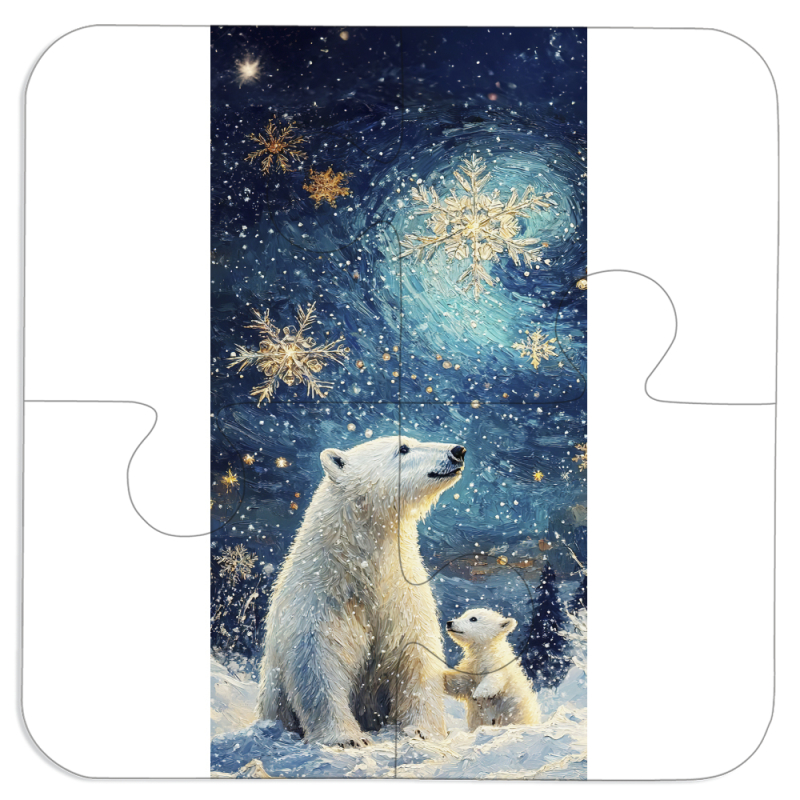 Магнитные фотопазлы 100 на 100 Північні ведмеді