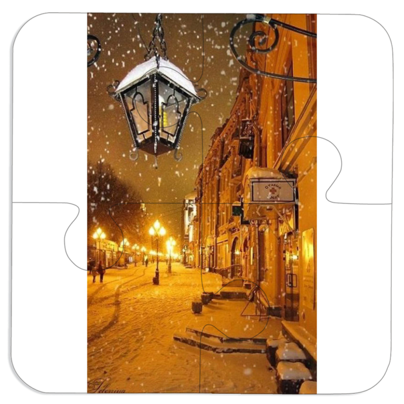 Магнитные фотопазлы 100 на 100 Night Street