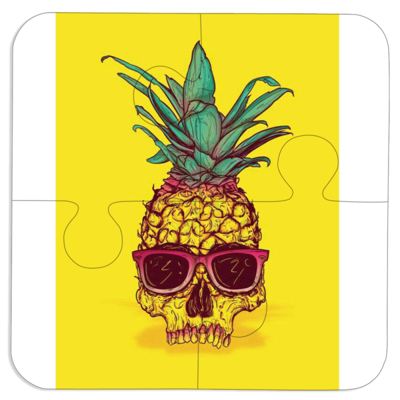 Магнитные фотопазлы 100 на 100 Pineapple Skull
