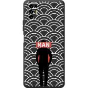 Черный чехол BoxFace Tecno POVA 2 Man Pattern