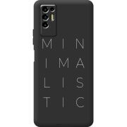 Черный чехол BoxFace Tecno POVA 2 Minimalistic