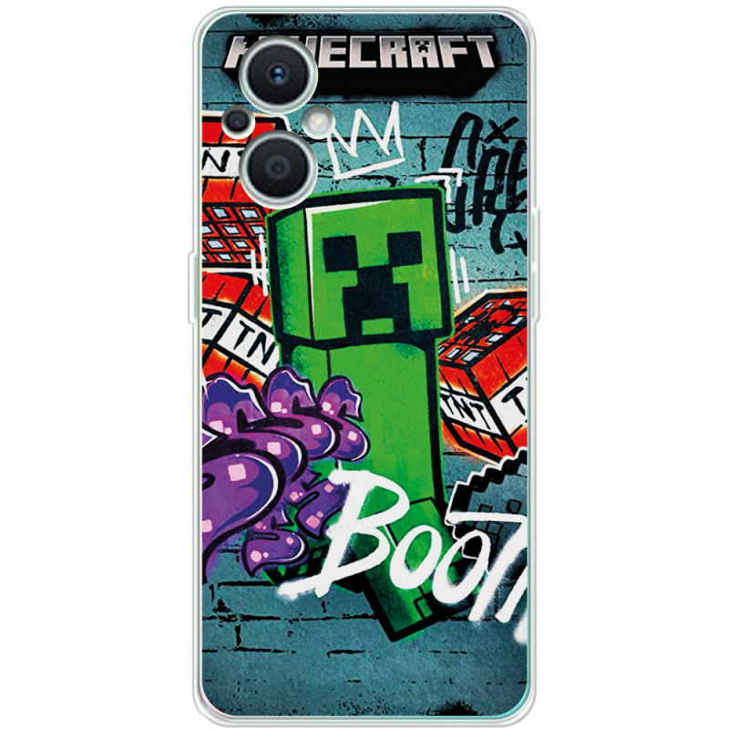 Чехол BoxFace OPPO Reno 7 Lite 5G Minecraft Graffiti