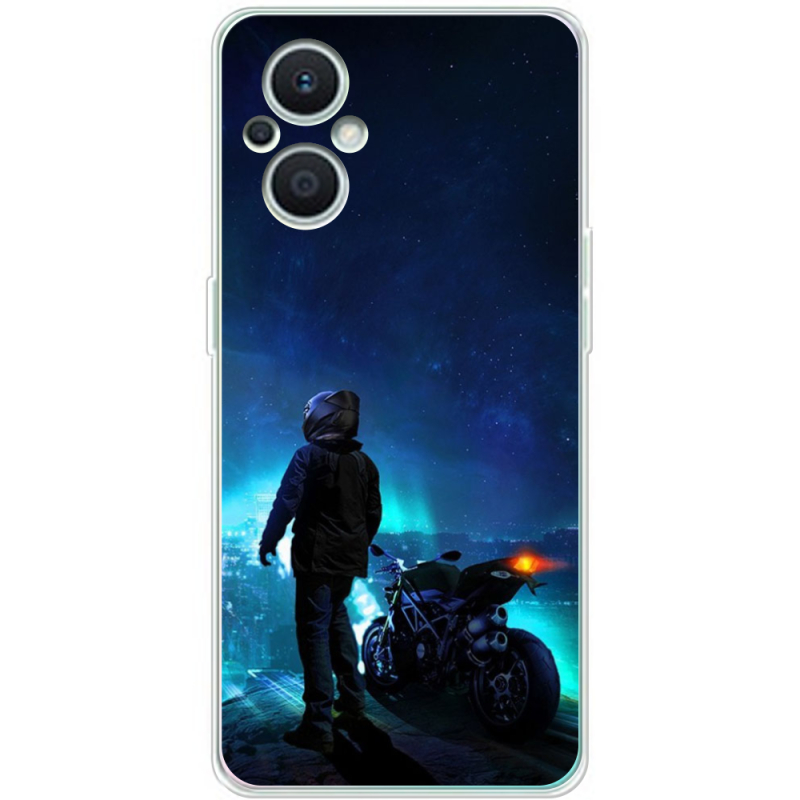 Чехол BoxFace OPPO Reno 7 Lite 5G Motorcyclist