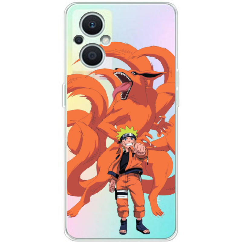 Прозрачный чехол BoxFace OPPO Reno 7 Lite 5G Naruto and Kurama