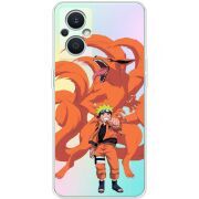 Прозрачный чехол BoxFace OPPO Reno 7 Lite 5G Naruto and Kurama