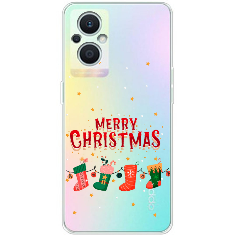 Прозрачный чехол BoxFace OPPO Reno 7 Lite 5G Merry Christmas