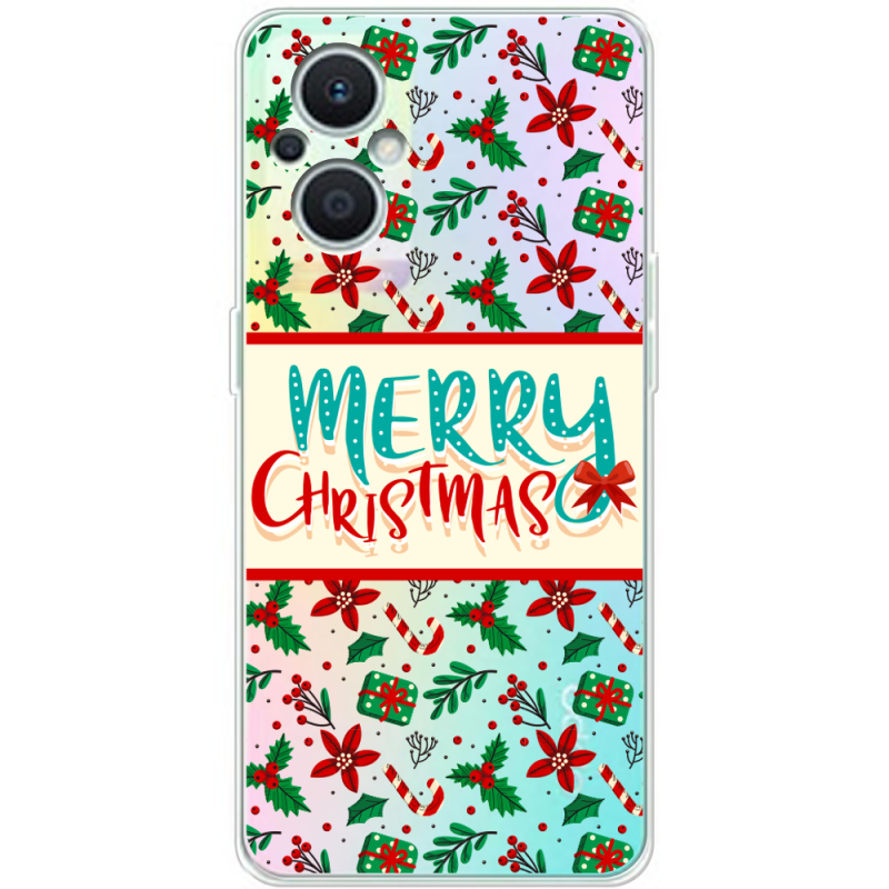 Прозрачный чехол BoxFace OPPO Reno 7 Lite 5G Vintage Christmas Pattern