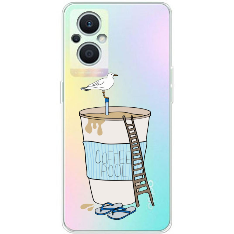 Прозрачный чехол BoxFace OPPO Reno 7 Lite 5G Segull in Cofee Pool