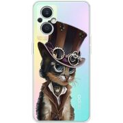 Прозрачный чехол BoxFace OPPO Reno 7 Lite 5G Steampunk Cat