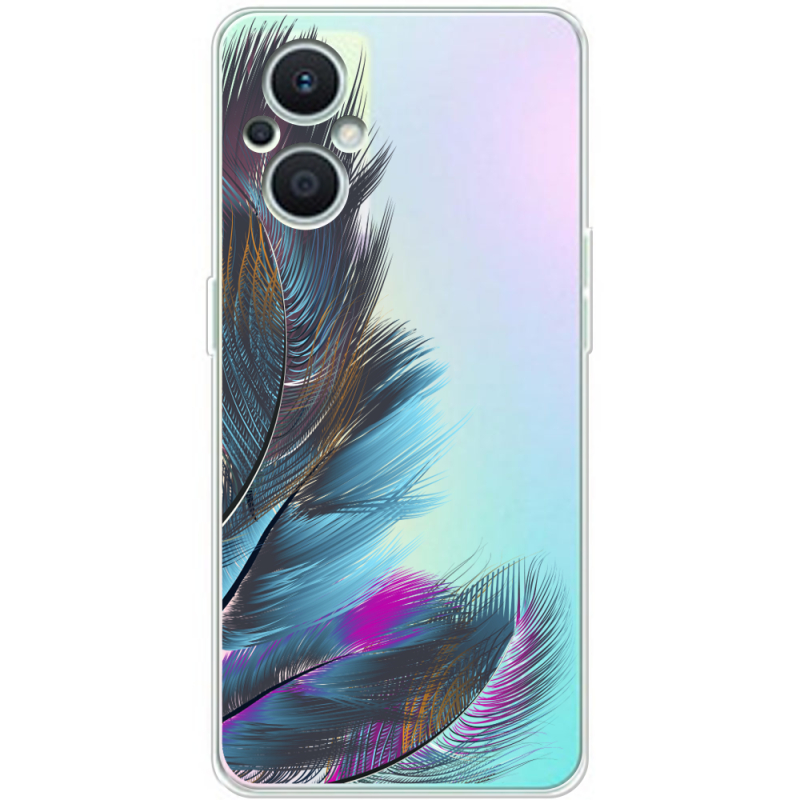 Прозрачный чехол BoxFace OPPO Reno 7 Lite 5G Feathers