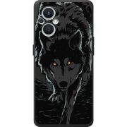 Черный чехол BoxFace OPPO Reno 7 Lite 5G Wolf