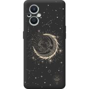 Черный чехол BoxFace OPPO Reno 7 Lite 5G Moon