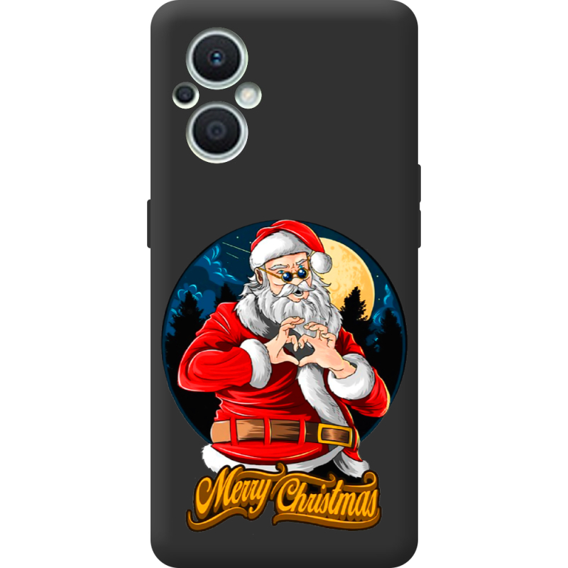 Черный чехол BoxFace OPPO Reno 7 Lite 5G Cool Santa