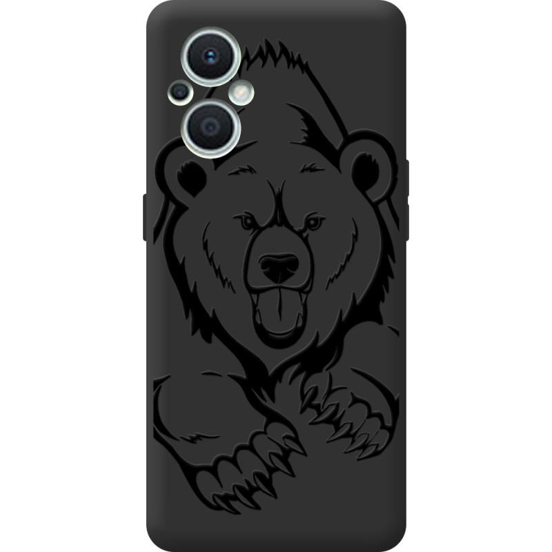 Черный чехол BoxFace OPPO Reno 7 Lite 5G Grizzly Bear