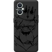 Черный чехол BoxFace OPPO Reno 7 Lite 5G Bear King