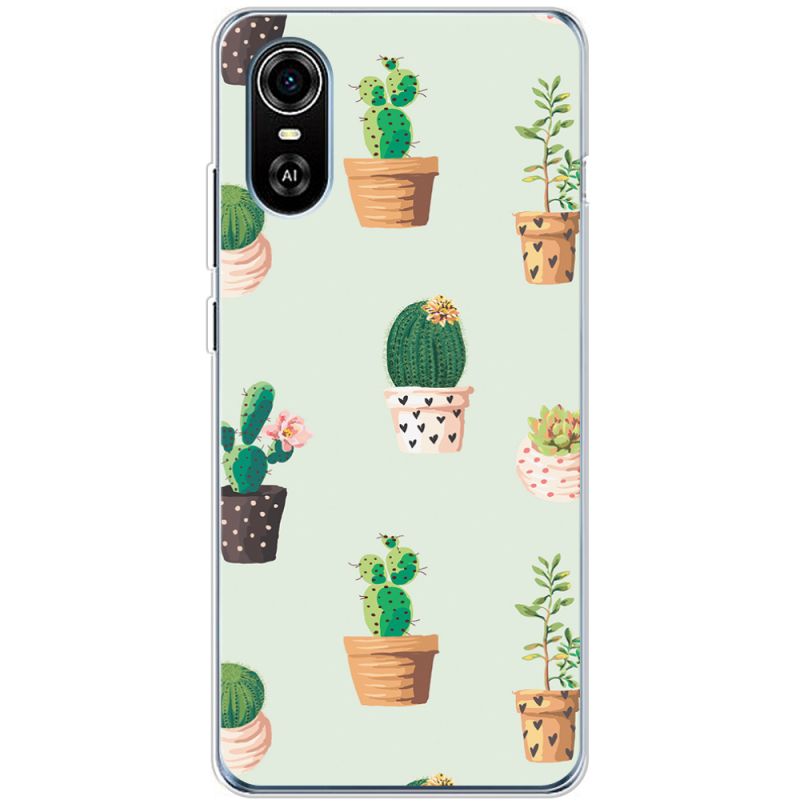 Чехол BoxFace ZTE Blade A31 Plus L-green Cacti