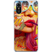 Чехол BoxFace ZTE Blade A31 Plus Yellow Girl Pop Art