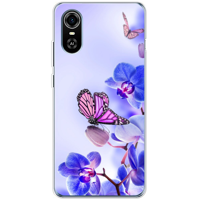 Чехол BoxFace ZTE Blade A31 Plus Orchids and Butterflies