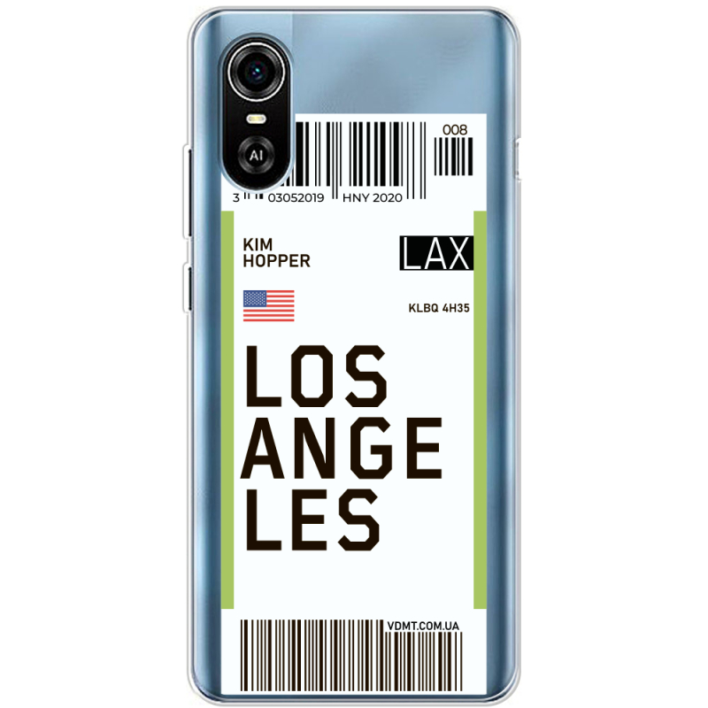 Прозрачный чехол BoxFace ZTE Blade A31 Plus Ticket Los Angeles