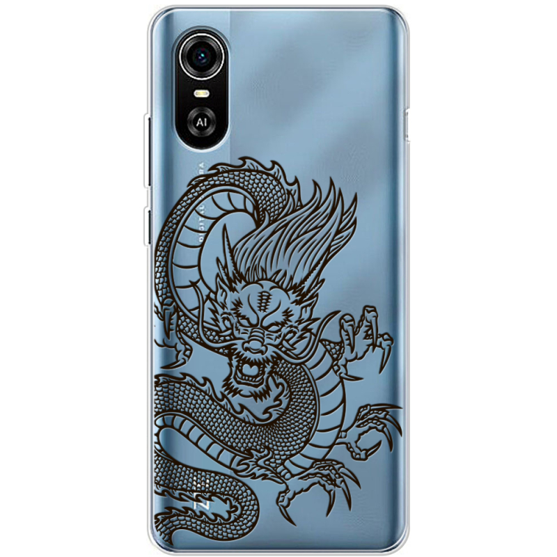 Прозрачный чехол BoxFace ZTE Blade A31 Plus Chinese Dragon