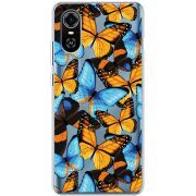 Прозрачный чехол BoxFace ZTE Blade A31 Plus Butterfly Morpho