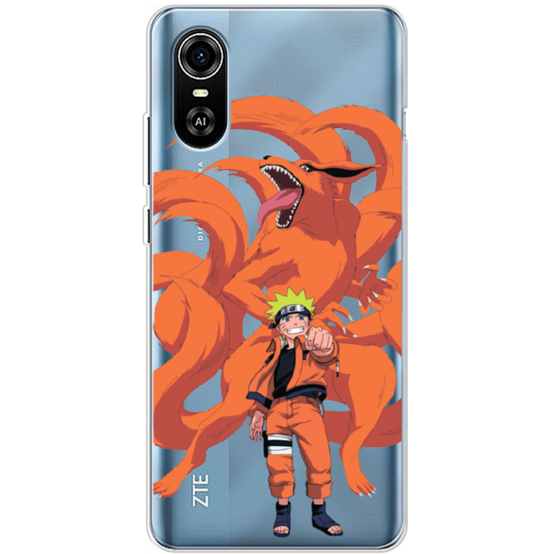 Прозрачный чехол BoxFace ZTE Blade A31 Plus Naruto and Kurama