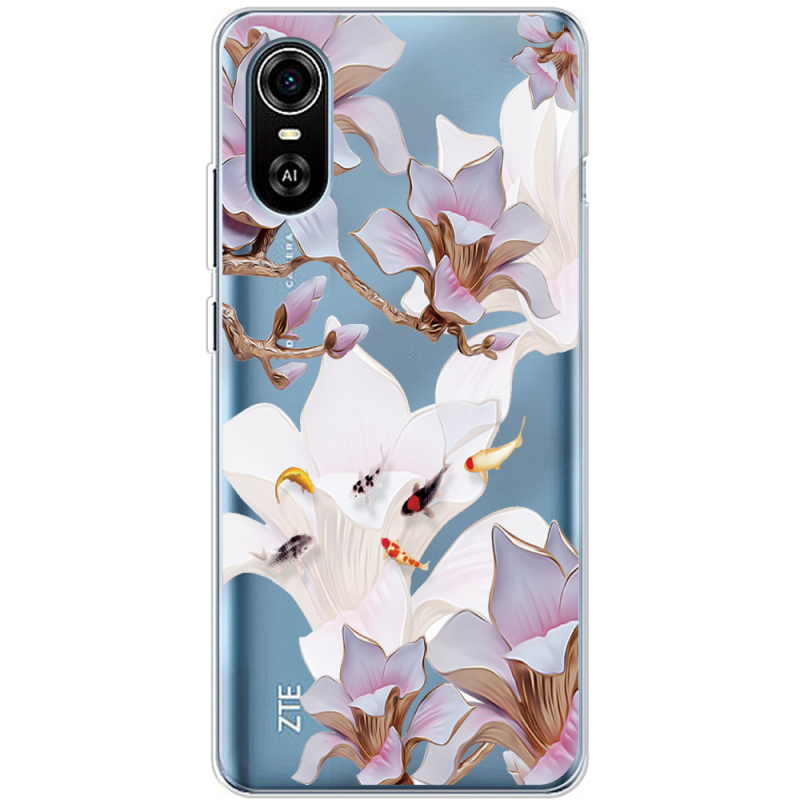 Прозрачный чехол BoxFace ZTE Blade A31 Plus Chinese Magnolia