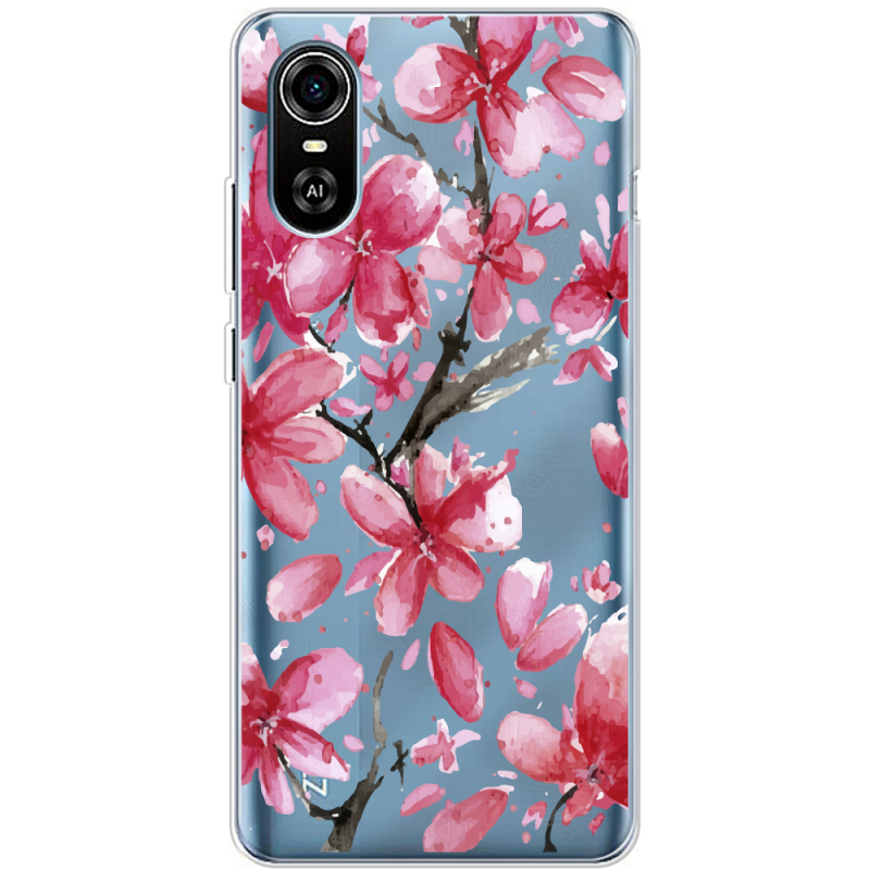 Прозрачный чехол BoxFace ZTE Blade A31 Plus Pink Magnolia