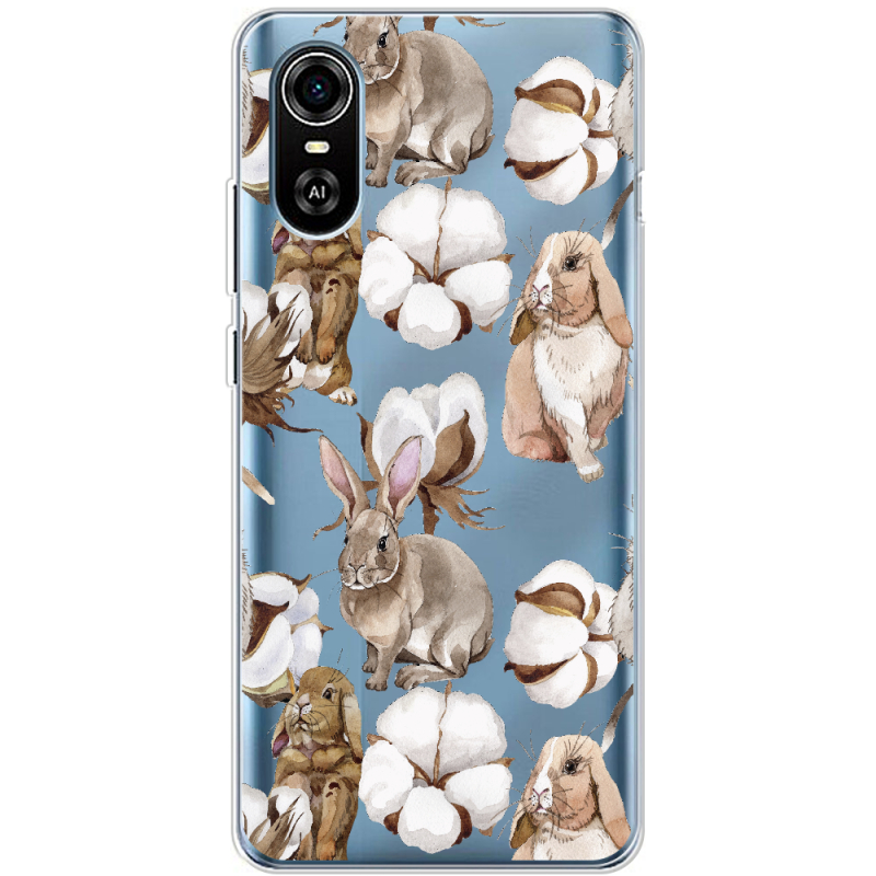 Прозрачный чехол BoxFace ZTE Blade A31 Plus Cotton and Rabbits