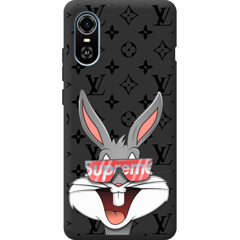 Черный чехол BoxFace ZTE Blade A31 Plus looney bunny