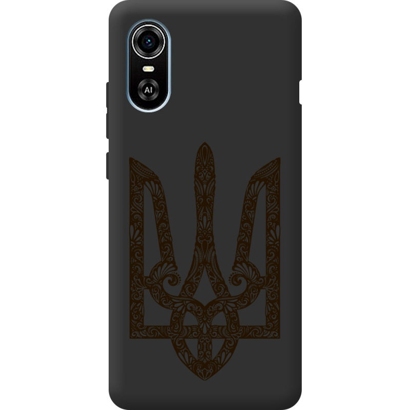 Черный чехол BoxFace ZTE Blade A31 Plus Ukrainian Trident